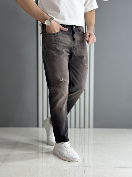 شلوار مام فیت گازوئیلی زاپدار ( قد 100 سانت )