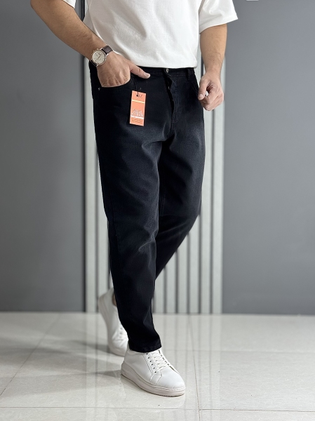 شلوار مام فیت مشکی ( قد 100 سانت )