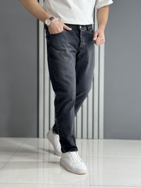 شلوار مام فیت ذغالی ( قد 100 سانت )