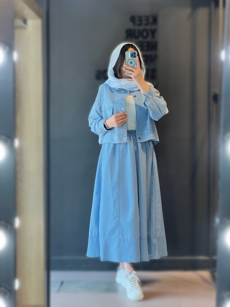 ست کت دامن جین