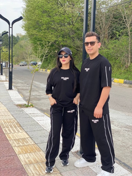 ست تی شرت و اسلش صدر صد پنبه قواره لش