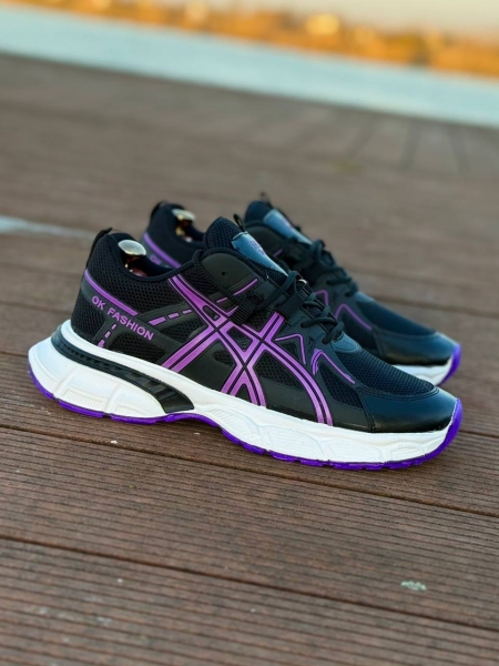 کتونی اسپرت ASICS مشکی بنفش