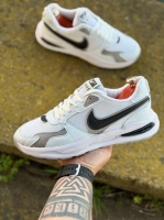 کتونی اسپرت NIKE NEW سفید طوسی