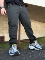 شلوار جین مام فیت JEANS زغالی