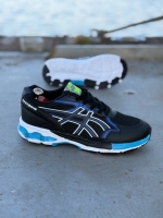 کتونی asics جدید مشکی آبی سفید