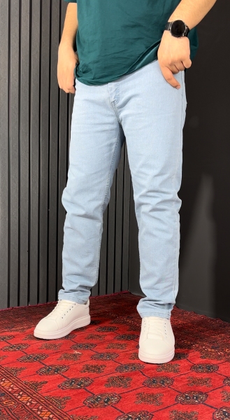 جین راسته مردانه رنگ یخی