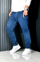 جین راسته مردانه رنگ آبی تیره