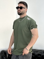تیشرت Balenciaga زیتونی 3خط