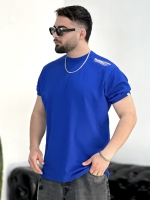 تیشرت Balenciaga آبی 3خط