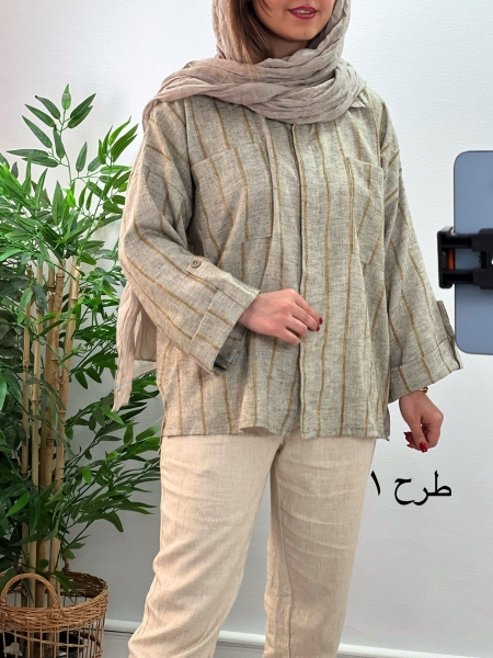 تونیک لینن راه راه