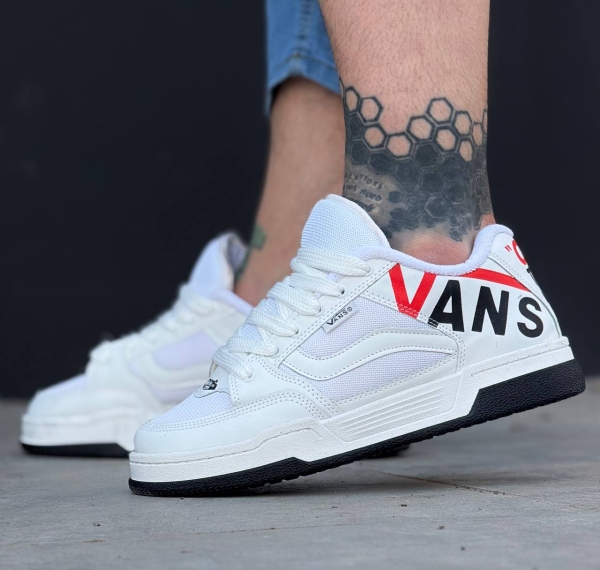 کتونی VANS OFF THE WALL سفید تمام قرمز