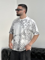 تیشرت 2نخ ابروبادی LV سفید C