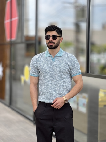 تیشرت یقه دار خنک Yep آبی