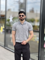 تیشرت یقه دار خنک Yep طوسی