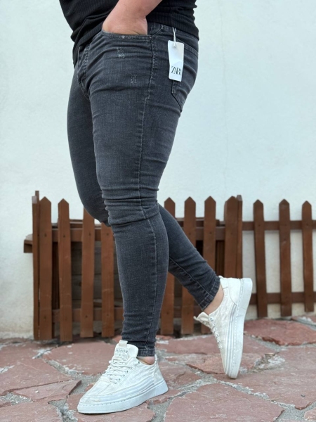 شلوار جین اسکینی ZARA دودی