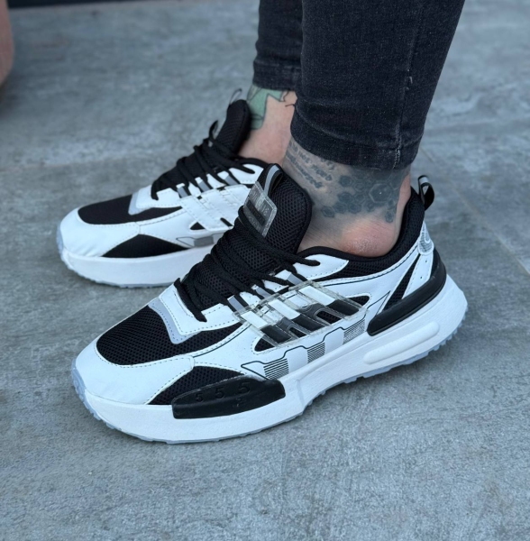 کتونی ADIDAS 555 سفید مشکی