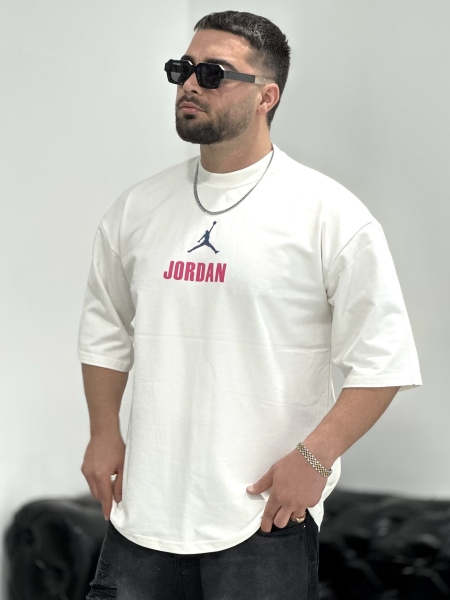 تیشرت 2نخ Jordan سفید P
