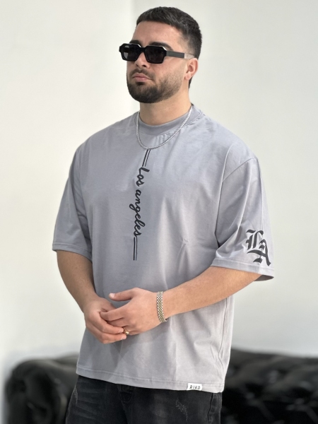 تیشرت پنبه LA طوسی