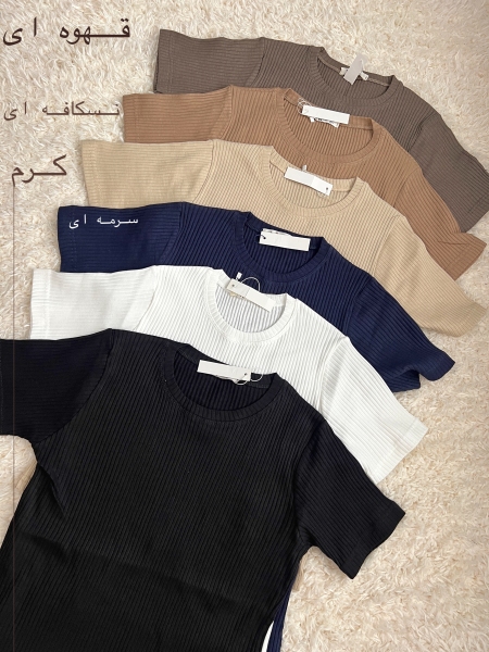 بلوز یقه گرد کبریتی