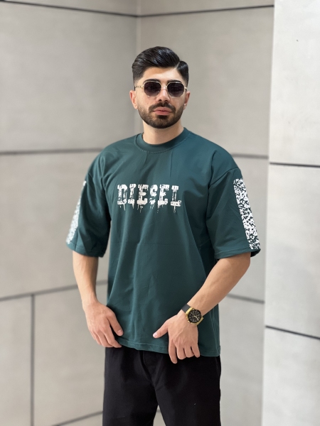 تیشرت دو نخ Diesel سبز