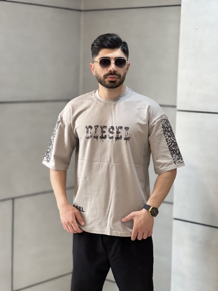 تیشرت دو نخ Diesel کرمی