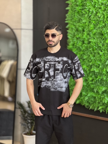 تیشرت چاپی Sepehr مشکی