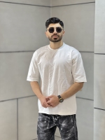 تیشرت ساده کثیف دوزی Emsie سفید