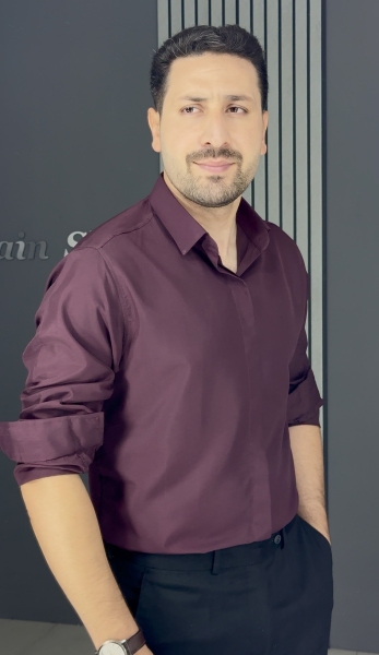 پیراهن دوشین زرشکی