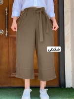 شلوار لینن کمربندی