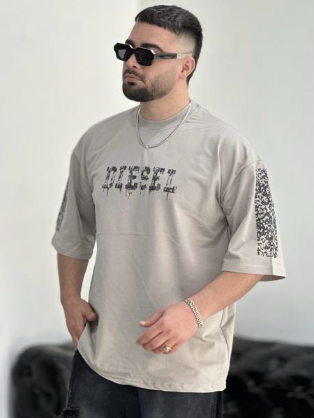تیشرت 2نخ Diesel کرم Ta