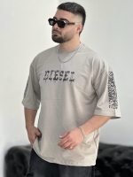 تیشرت 2نخ Diesel کرم Ta