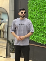 تیشرت دو نخ Allergic طوسی