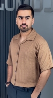 پیراهن باکسی کرمی