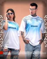 تیشرت طرح فرش و پیستوله سفید