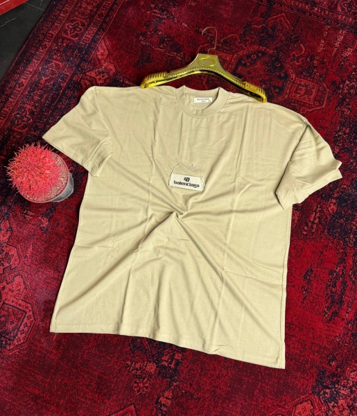 تیشرت ساده مارک کنفی BALENCIAGA خاکی