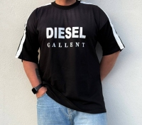 تیشرت رنگ پاشیده DIESEL مشکی بنفش