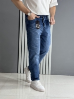 شلوار مام فیت آبی ( قد 100 سانت )