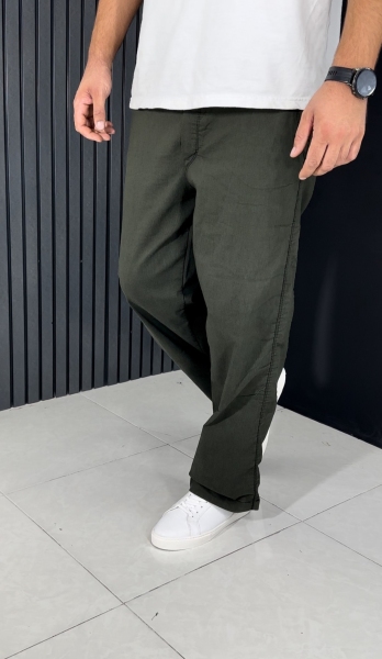 بگ استایل کتان نیل مردانه سبز