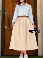 دامن لینن کمر پنچ سانت