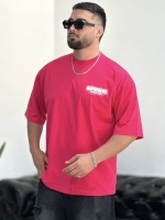 تیشرت پنبه Represent صورتی سیر HA