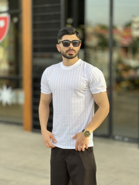 تیشرت مراکش سوزنی Zara سفید