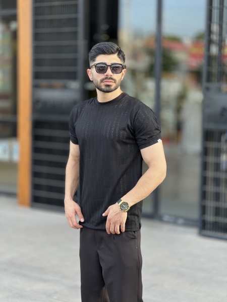 تیشرت مراکش سوزنی Zara مشکی