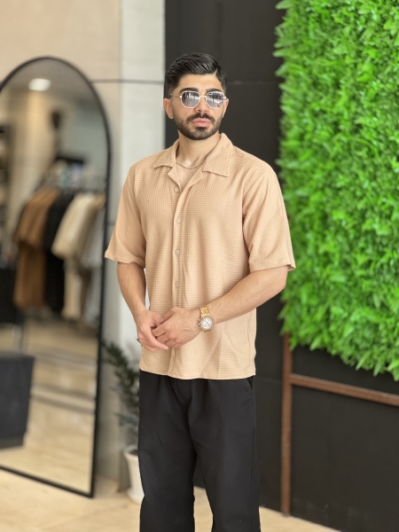 پیراهن آستین سه رب مراکش Shay کرمی