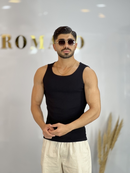 رکابی تنگ تاپ کبریتی تمام کش Yep مشکی