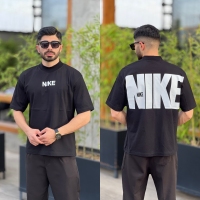 تیشرت یقه 5 سانت Nike مشکی