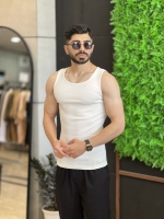 رکابی تنگ تاپ کبریتی تمام کش Yep سفید شیری