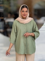شومیز یقه مثلثی اسلپ
