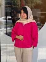 شومیز پشت بلند داکرون رنگی