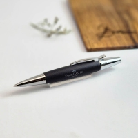 اتود فابرکاستل ایموشن چوب گلابی مشکی 148383 FABER-CASTELL E-Motion Pearwood BLACK ChromeE-MOTION