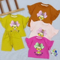 ست کراپ شلوارک دخترانه